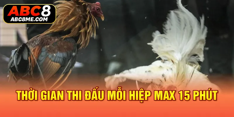 Thời gian thi đấu mỗi hiệp max 15 phút 